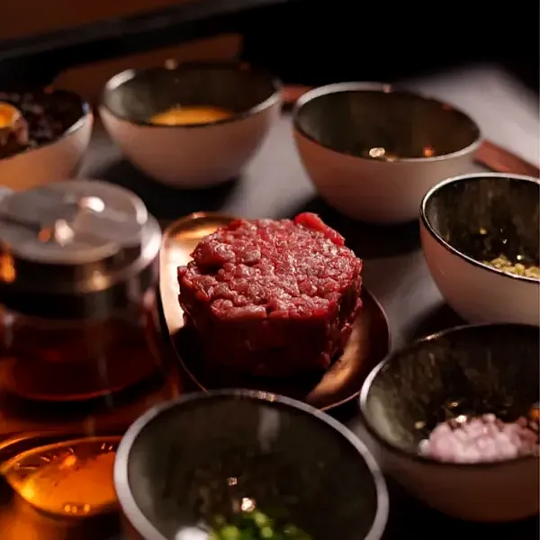 AGE's Beef Tartare dish